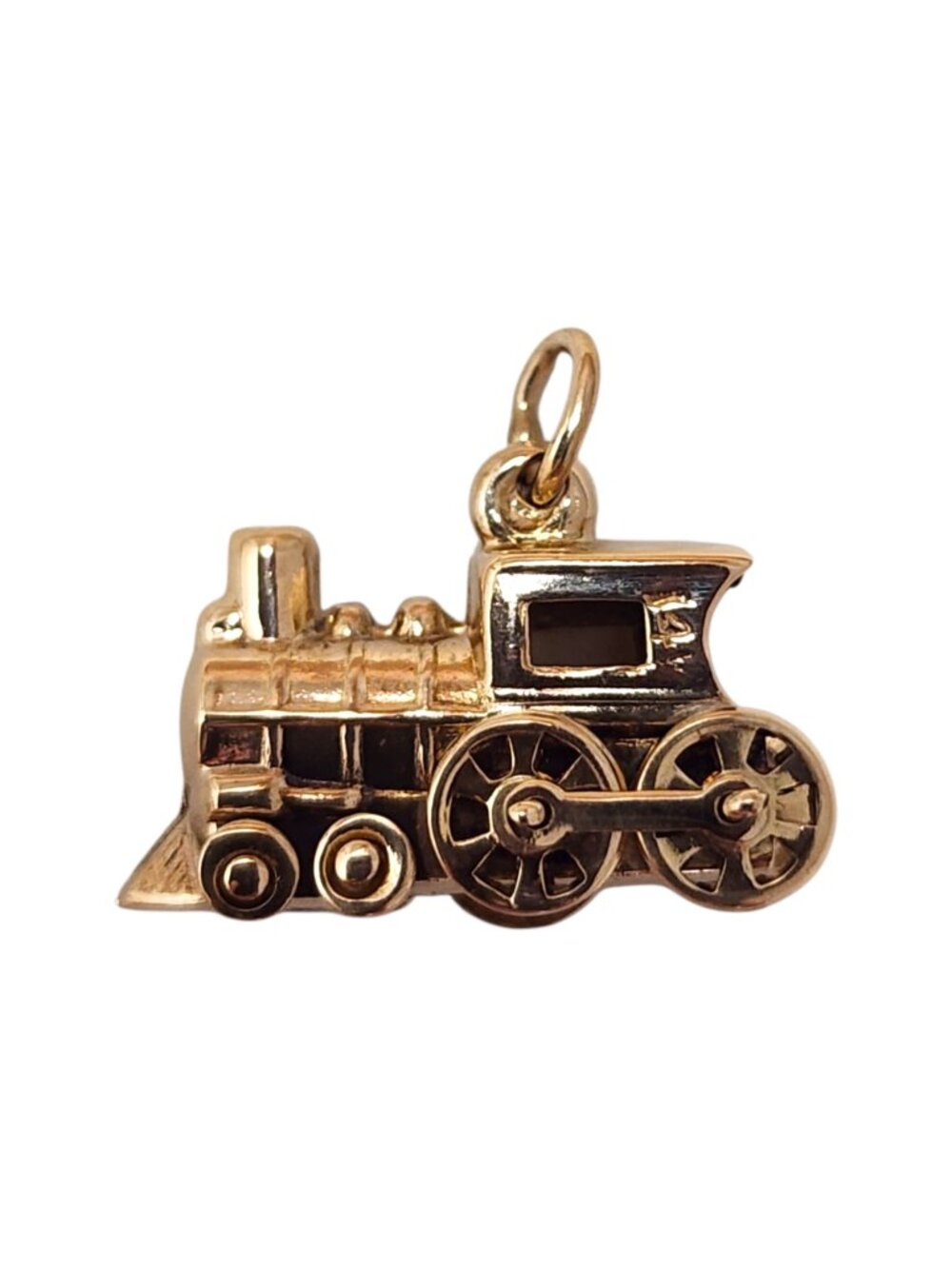 14K Yellow Gold Train Engine Charm #25627